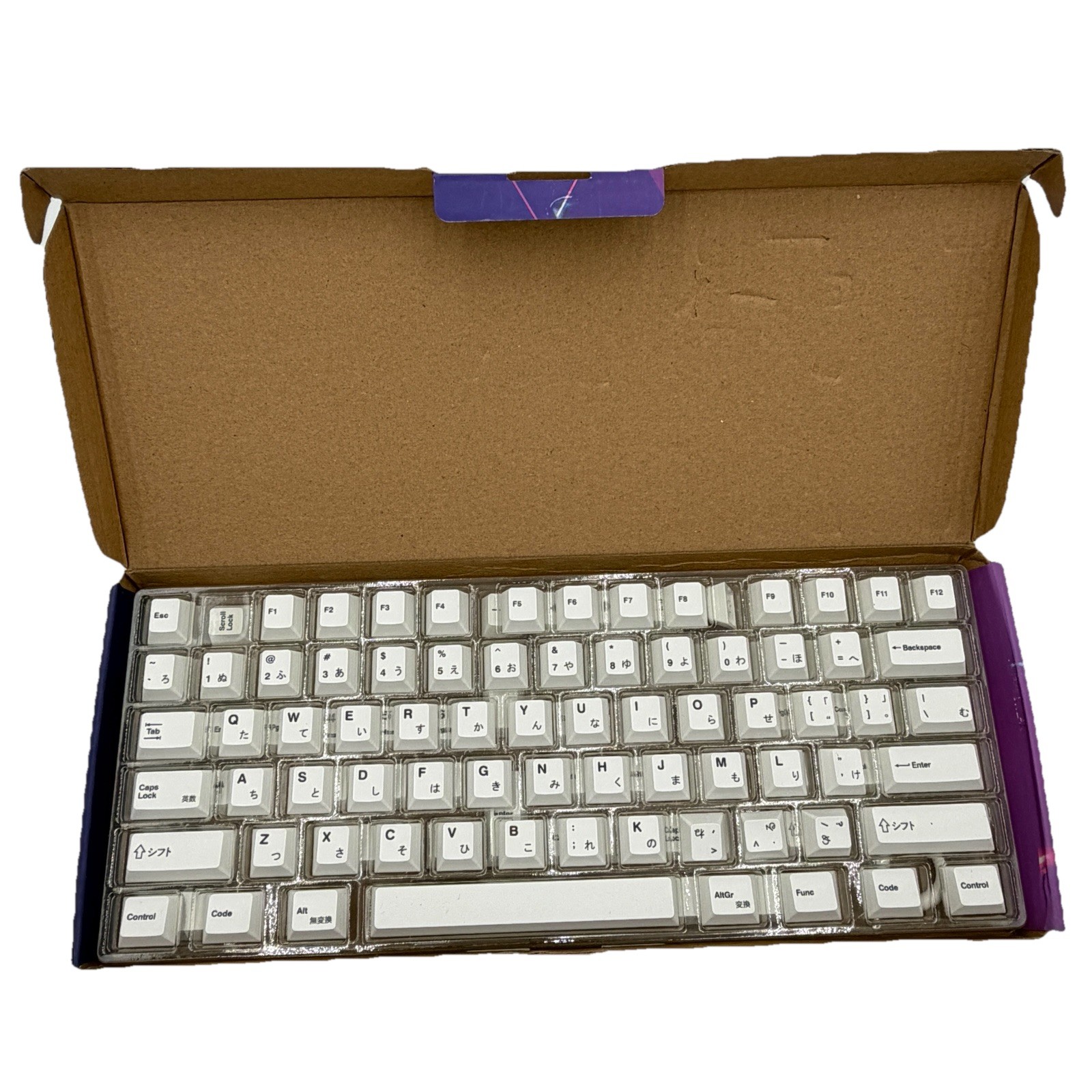 PBT 135 White Color Keycaps Japanese Cherry Keyboard