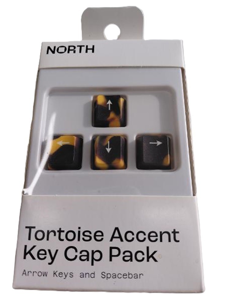 North Key Cap Pack Tortoise Accent Print Arrow Keys and Spacebar New