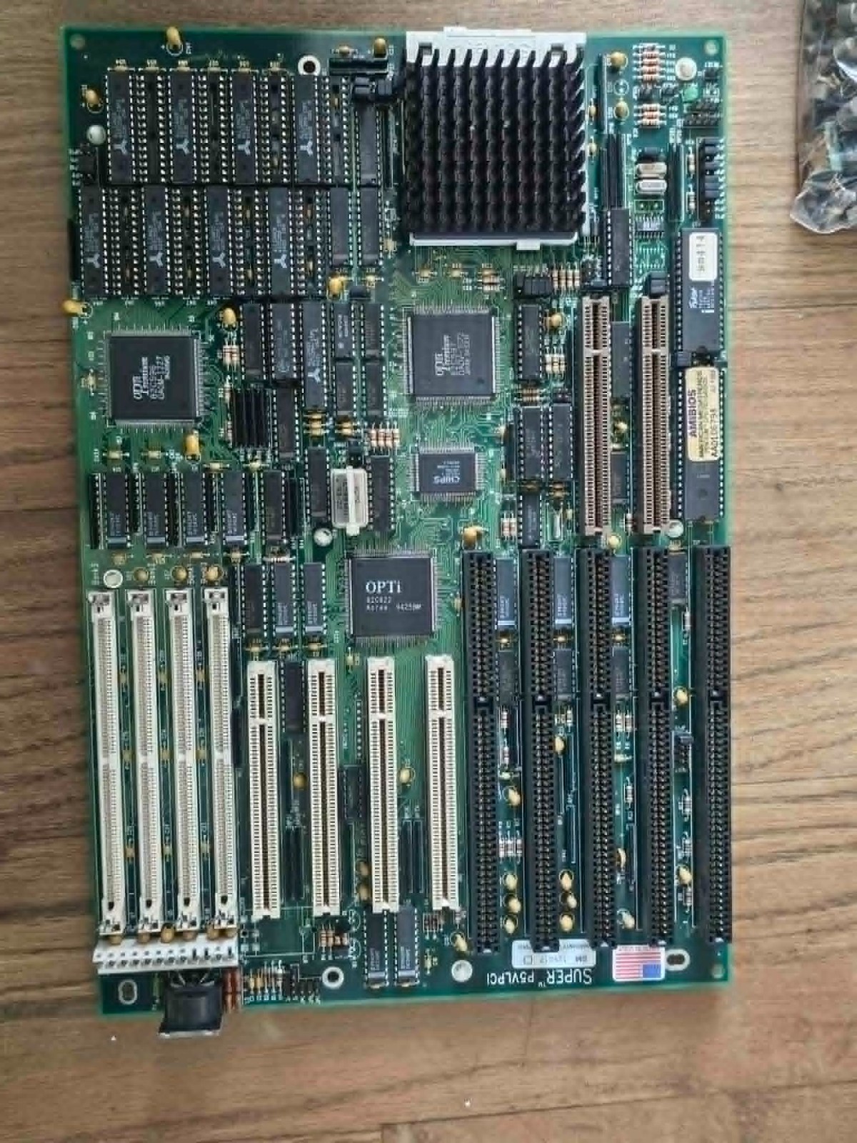 Rare Supermicro P5VL-PCI Socket 4 Pentium 60/66 Motherboard OPTi PCI Vintage