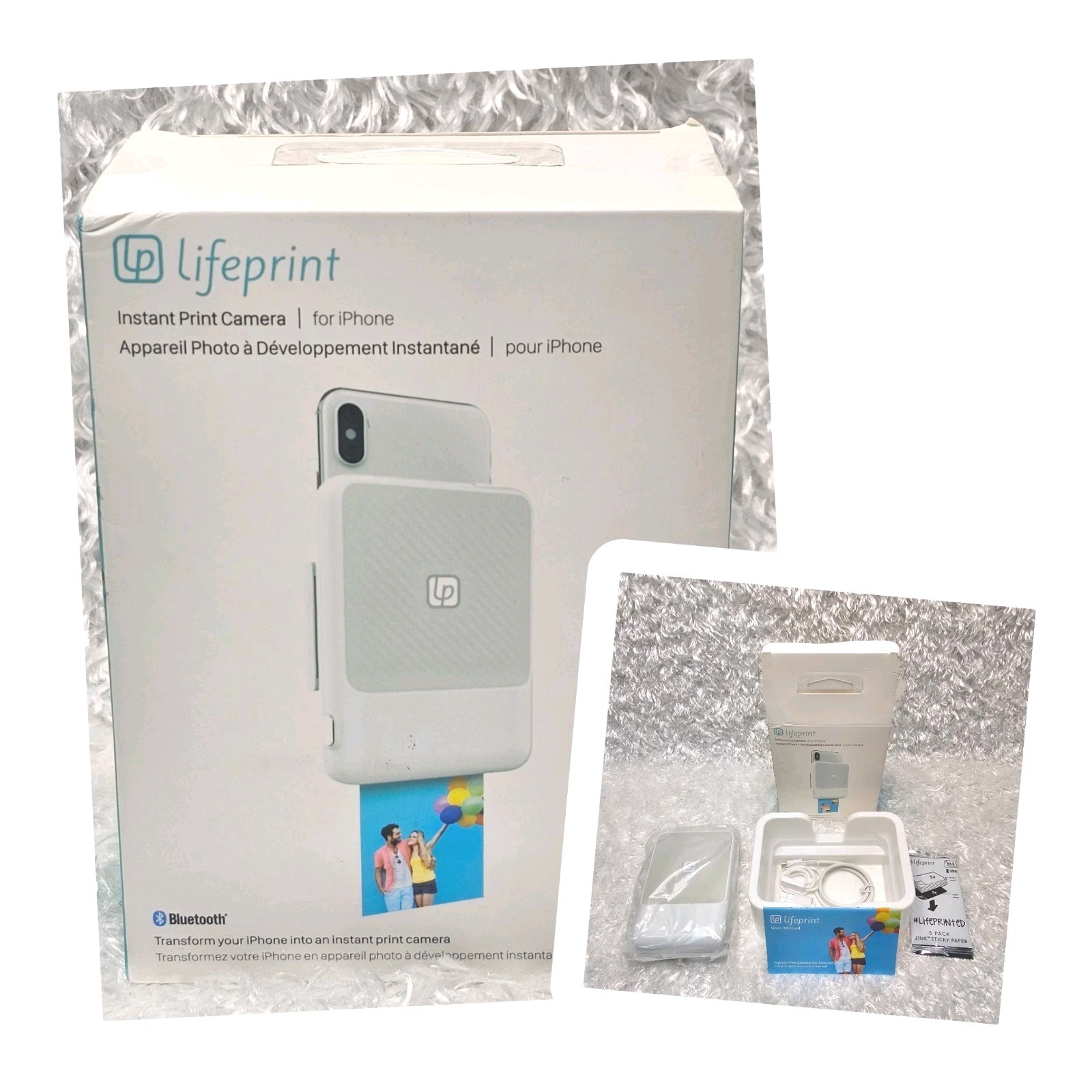 Lifeprint Instant Print Bluetooth Camera For IPhone-New Open Box