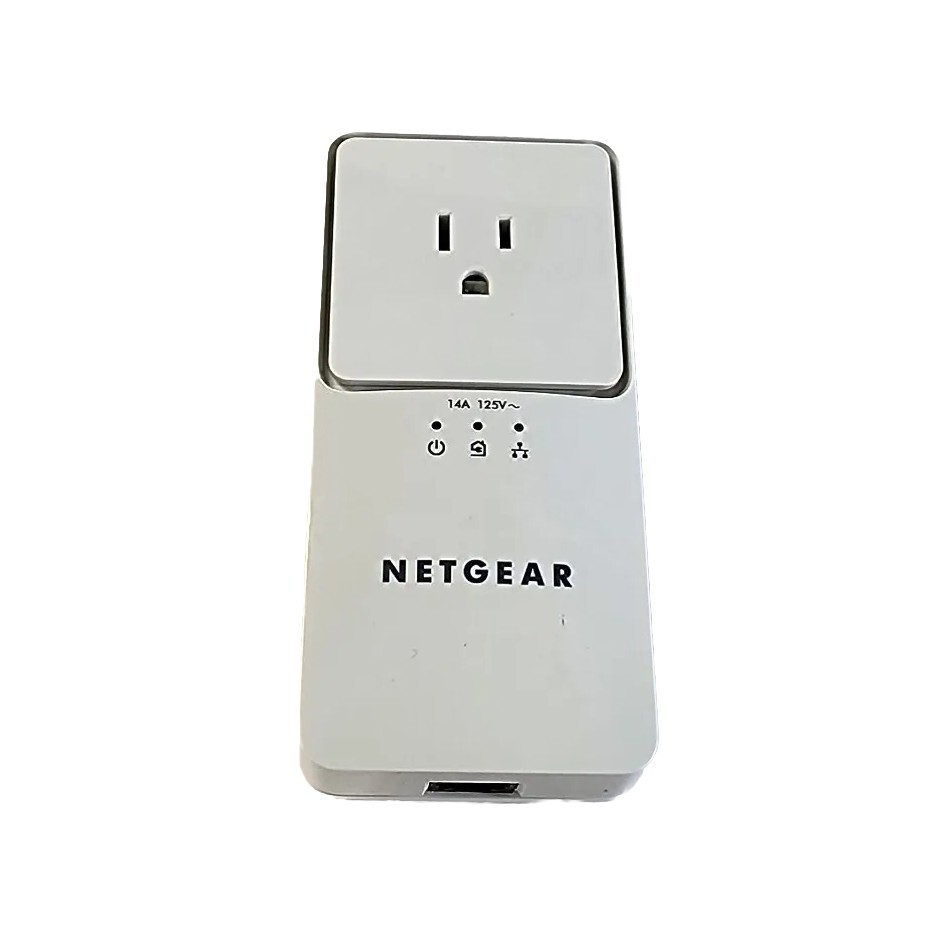 Netgear XAV2501 Powerline AV+ 200 Adapter with Pass-Thru Outlet - Tested Working