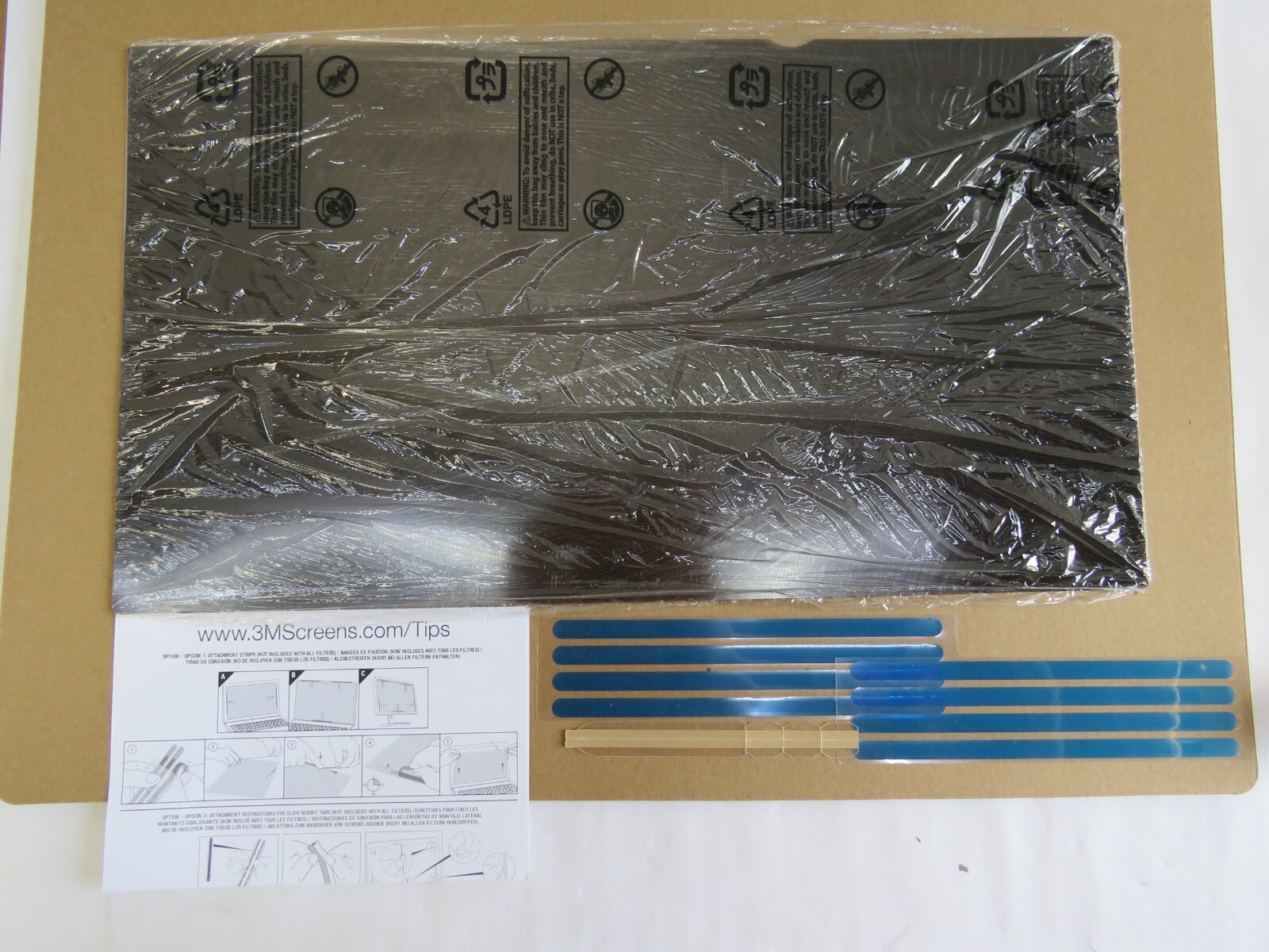 3M Privacy Filter for 25" Widescreen Monitor (PF250W9B) Landscape