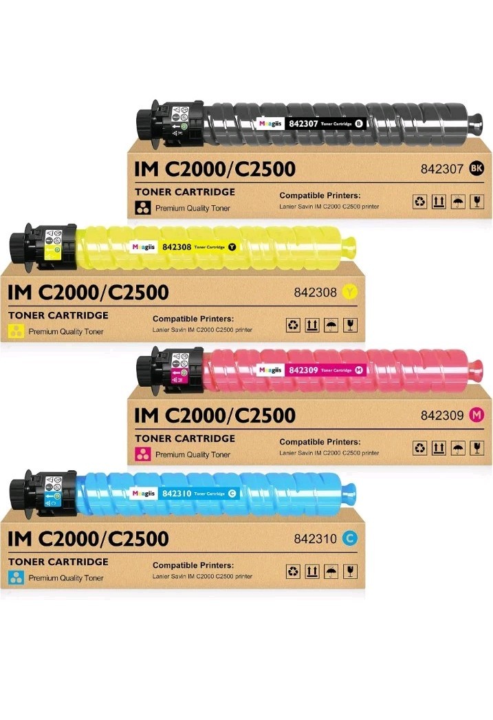 New Ricoh AFICIO Compatible Toner Set IM C2000/IM C2500/MP C2300 Set Of 4