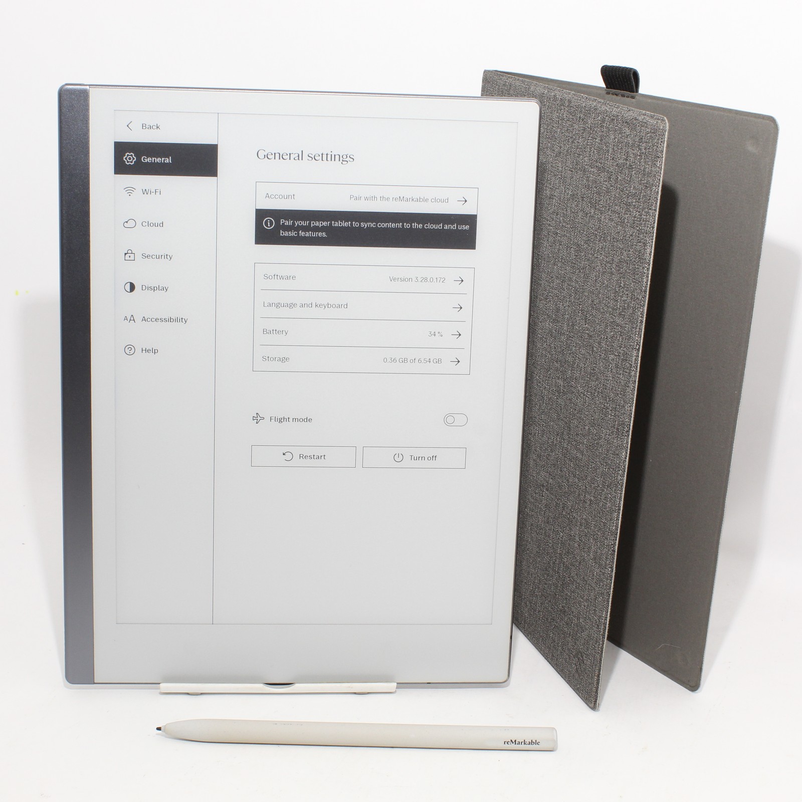 Excellent ReMarkable 2 Paper Tablet BUNDLE w/ Folio and Marker BUNDLE