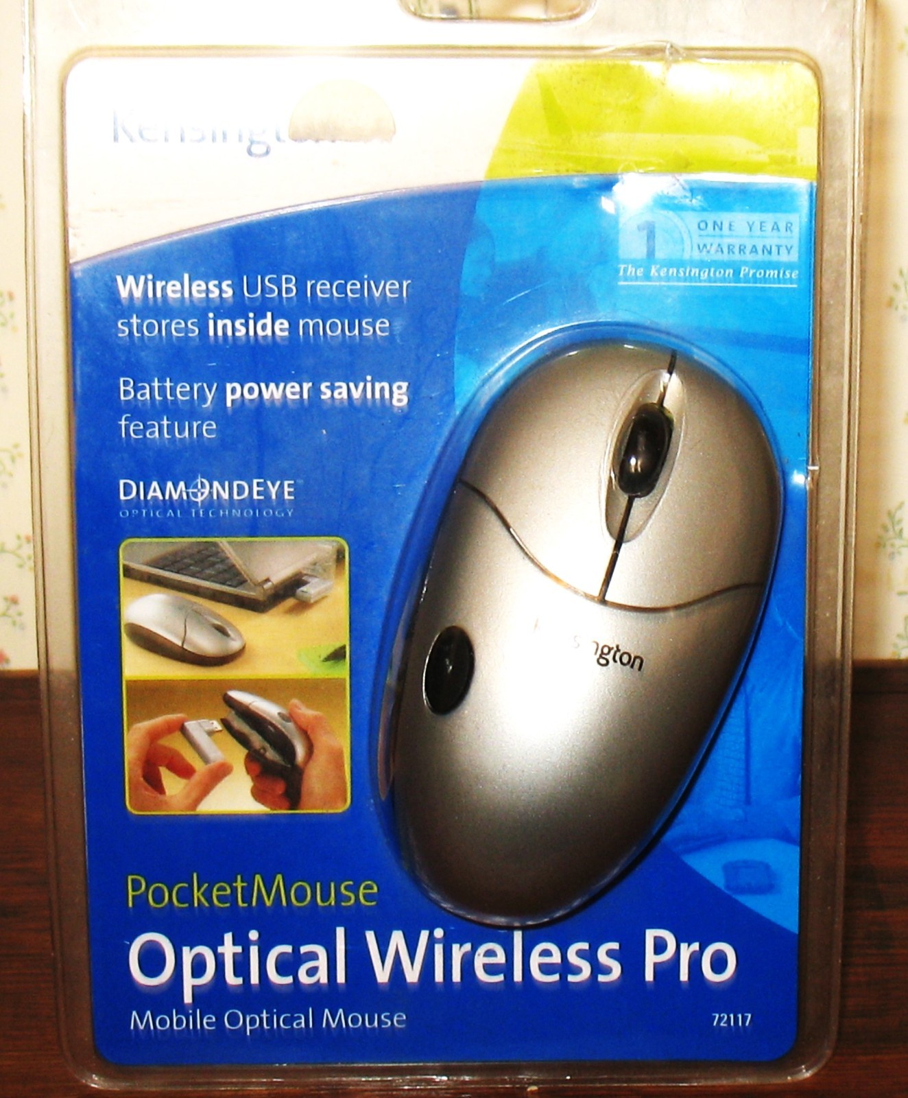 Kensington PocketMouse Pro Wireless Compact Travel USB Mouse - PC/Mac (72117)