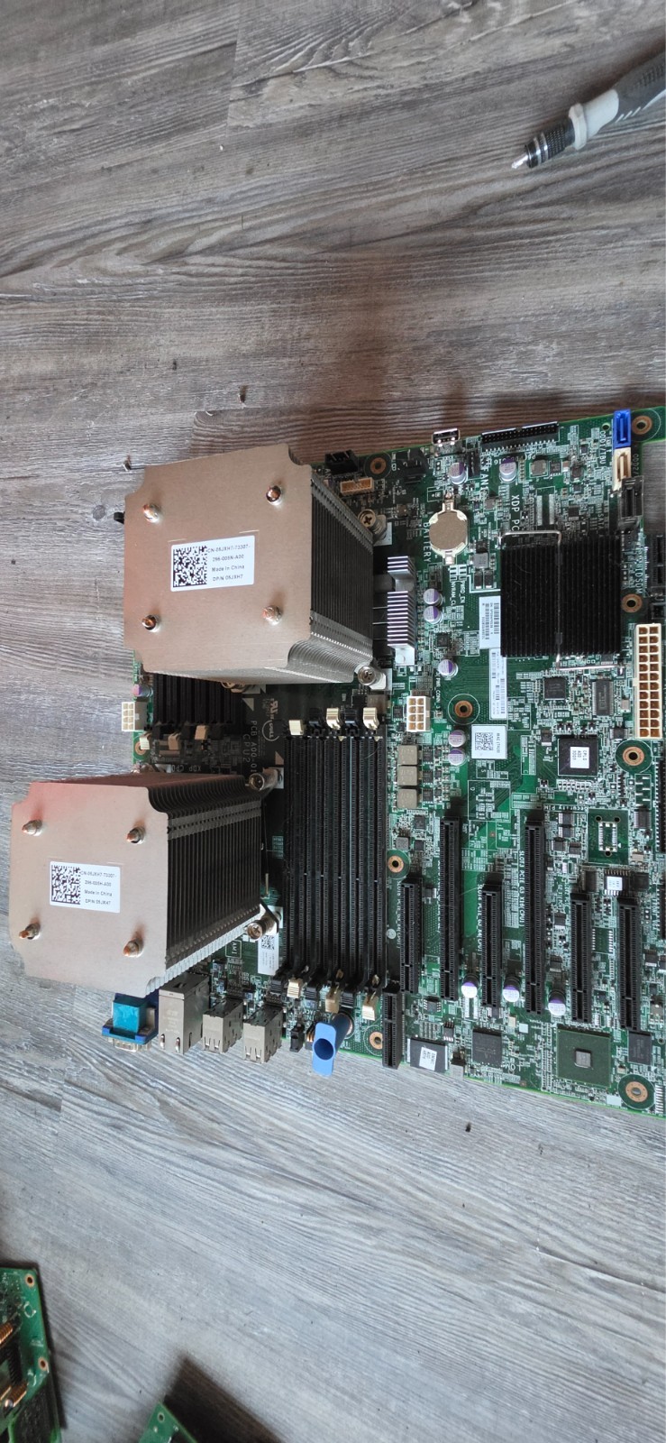 Dell PowerEdge T420 Motherboard Dual CPU + Heatsinks Untested As-Is No Returns