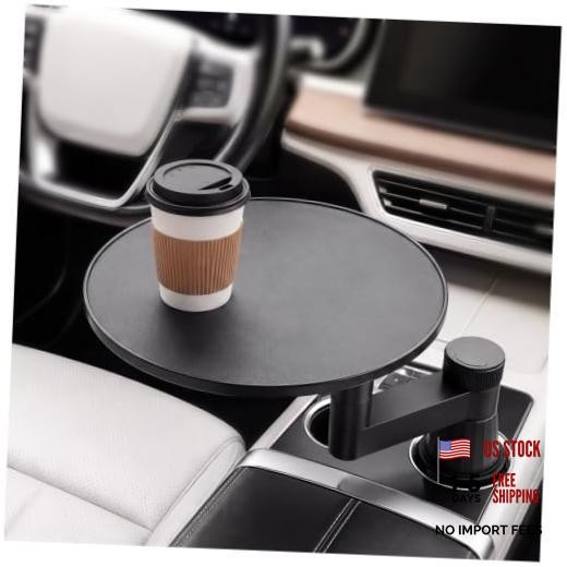 Car Desk for Laptop 360° Rotating Car Table Tray Black