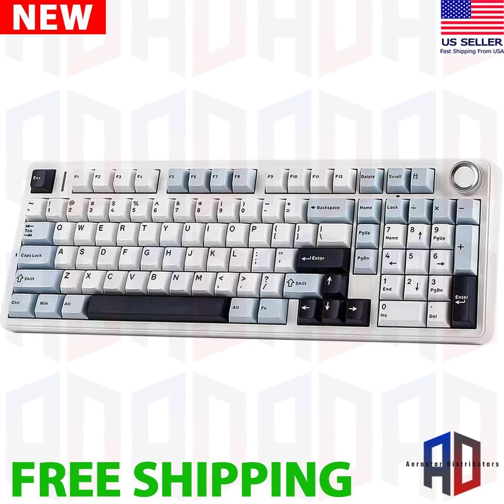 AULA F99 Pro Wireless Mechanical Keyboard White/Blue/Black  - NEW