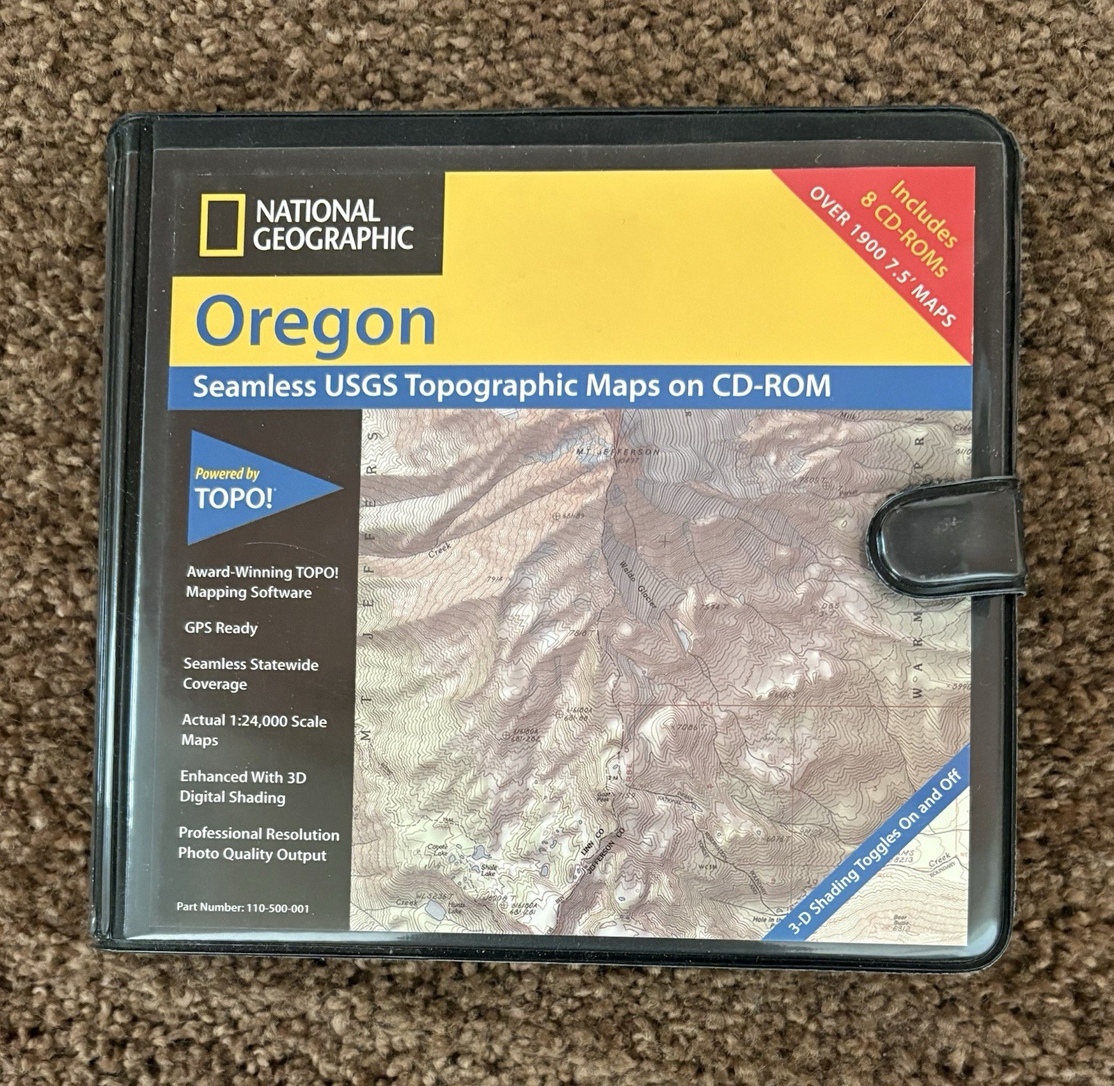National Geographic Topo CD-ROM software Mapping for Oregon USGS Topographic