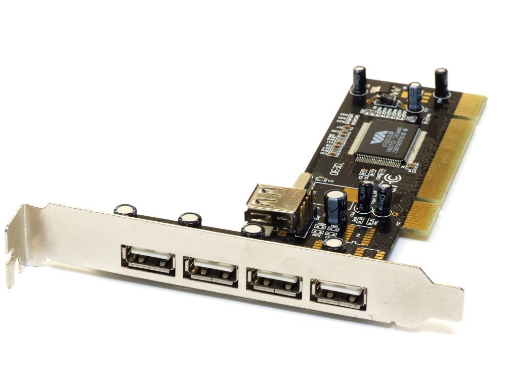 Trifoo 4x External/1x Internal Port USB2.0 PCI PC Controller Card ZG-USB01