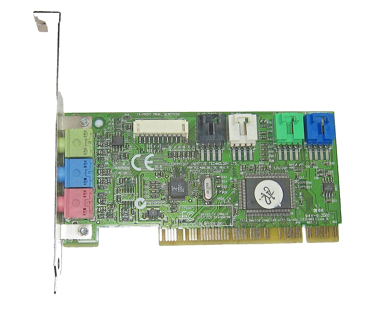 Genuine Creative Sound Blaster CT5807 PCI Sound Card Dell P/N: 3196W
