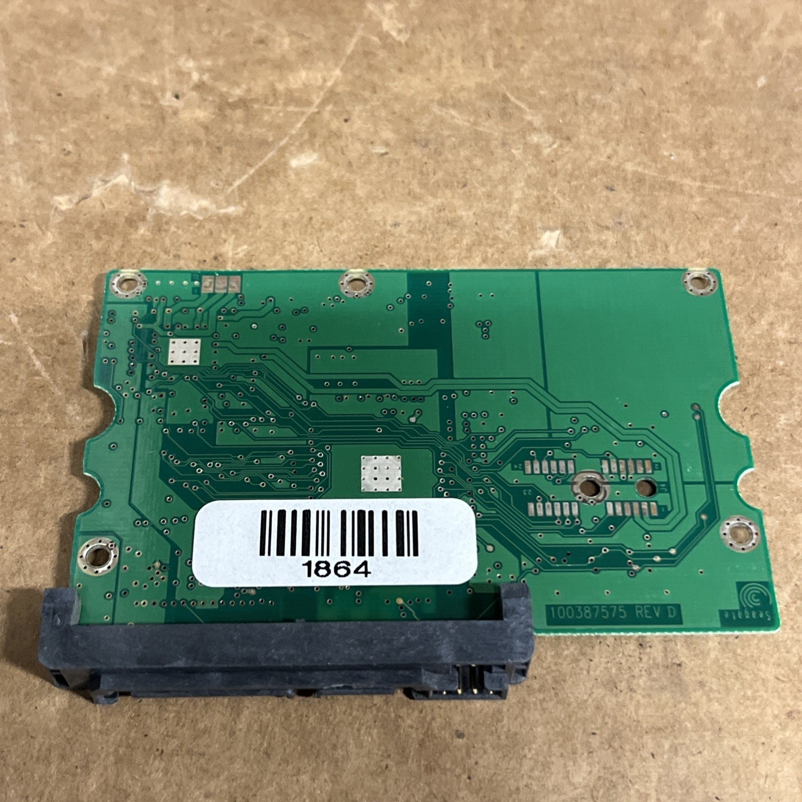 Seagate 100387575 Rev D HDD PCB From 3.5" ST3320833AS Barracuda SATA Hard Drive