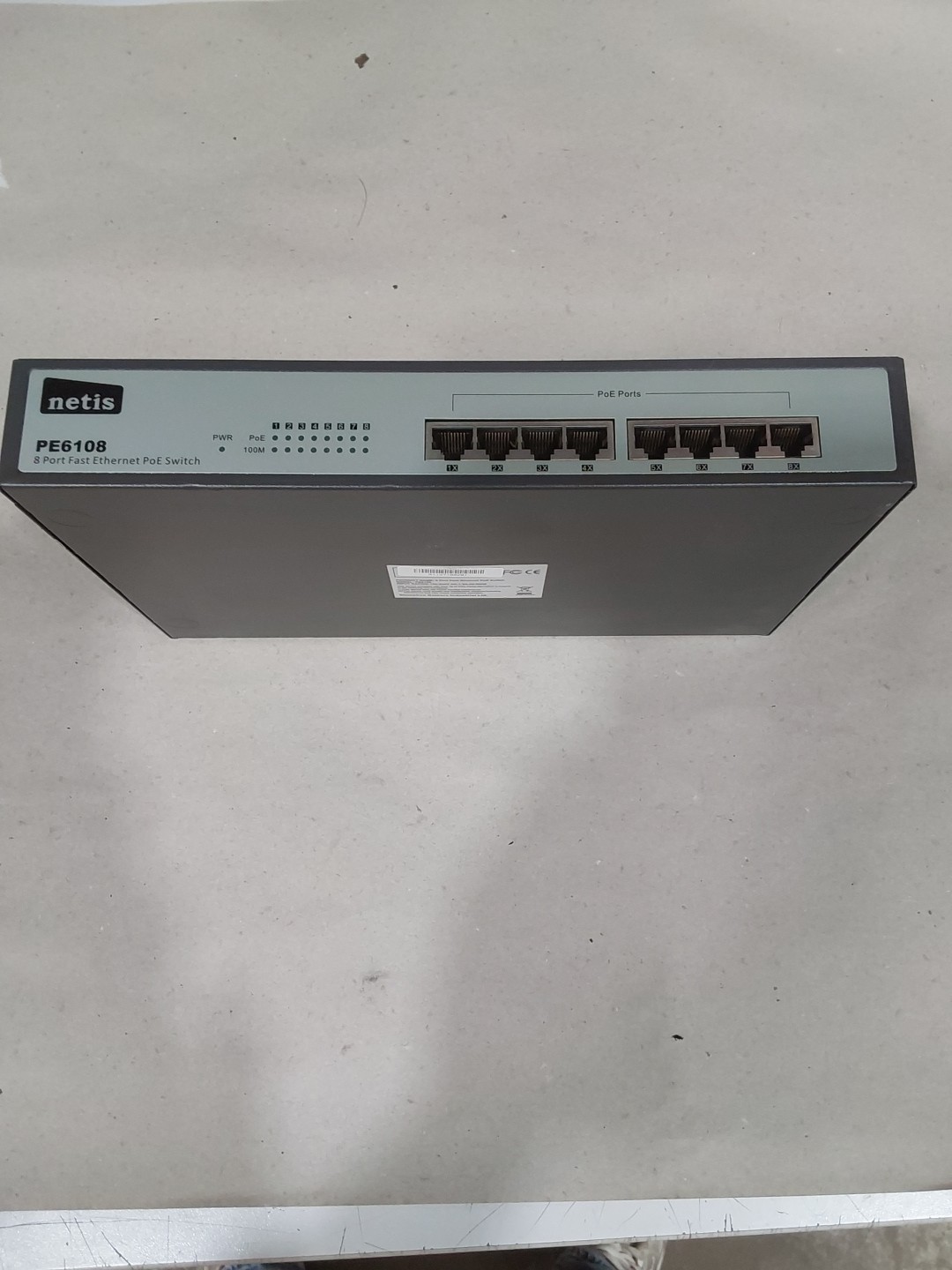Netis PE6108H 8-port ethernet switch with 4 PoE port 62w ieee802.3af