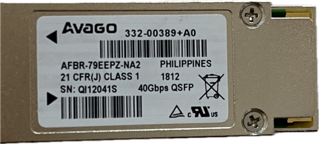 Avago 40Gbps QSFP Transceiver Module AFBR-79EEPZ-NA1/2 332-00389+AO