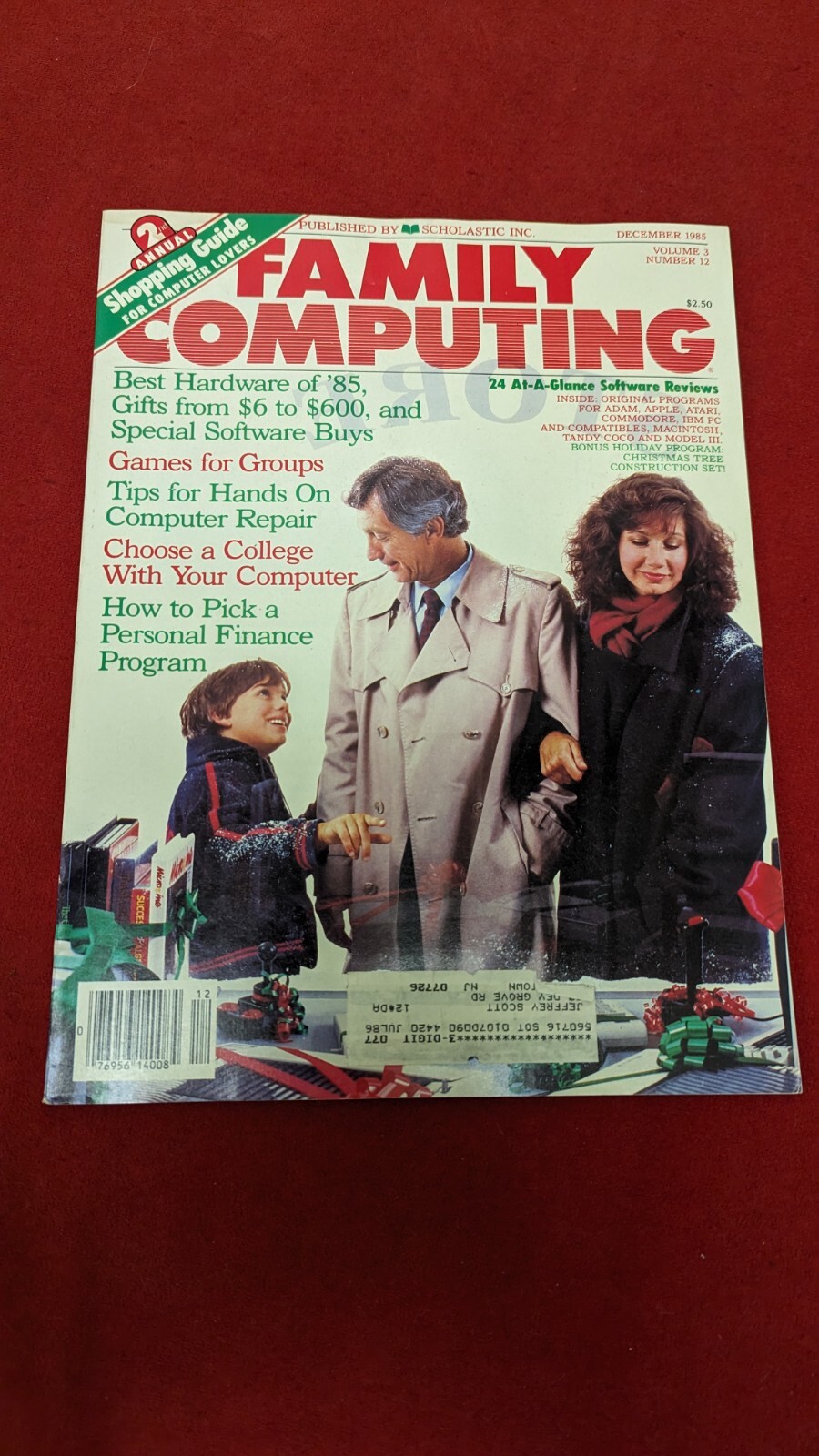 December 1985 Volume 3 Number # 12 Family Computing Magazine Shopping Guide