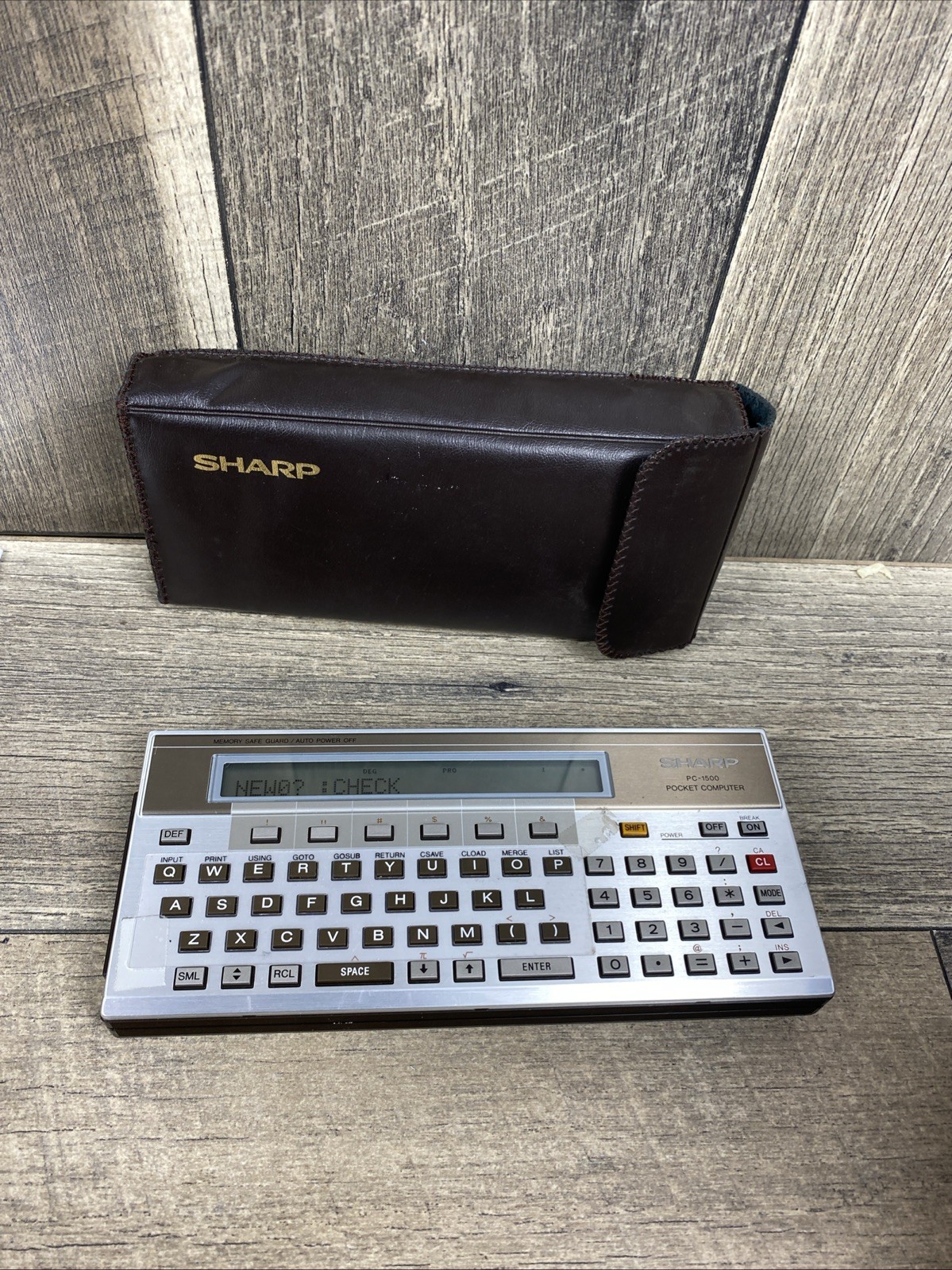 SHARP Pocket Computer PC-1500 Electronic Calculator Vintage⚠️power On Read Des⚠️