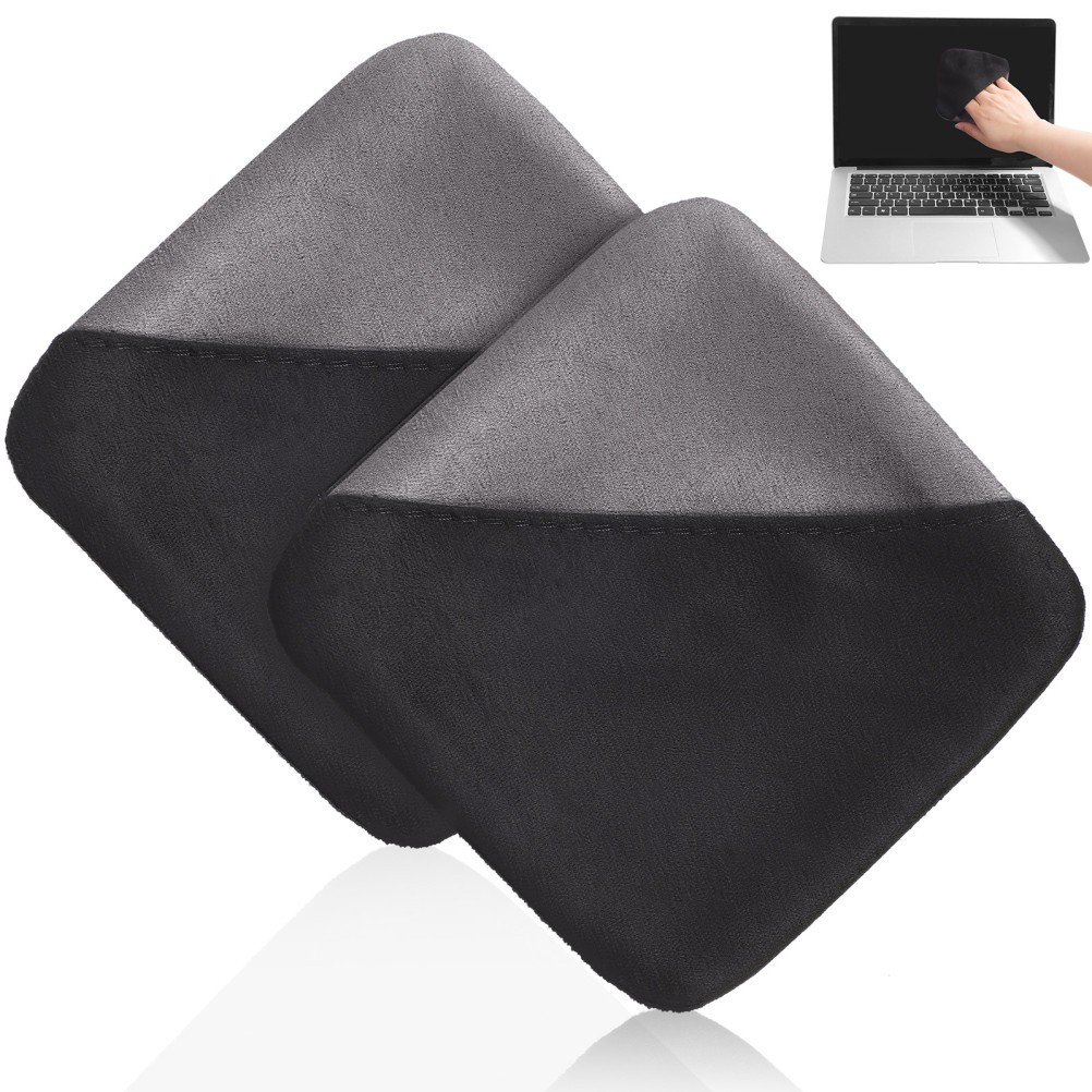 2Pcs Reusable Fiber Cleaning Cloths for Touchscreens Car Interior and Glasses