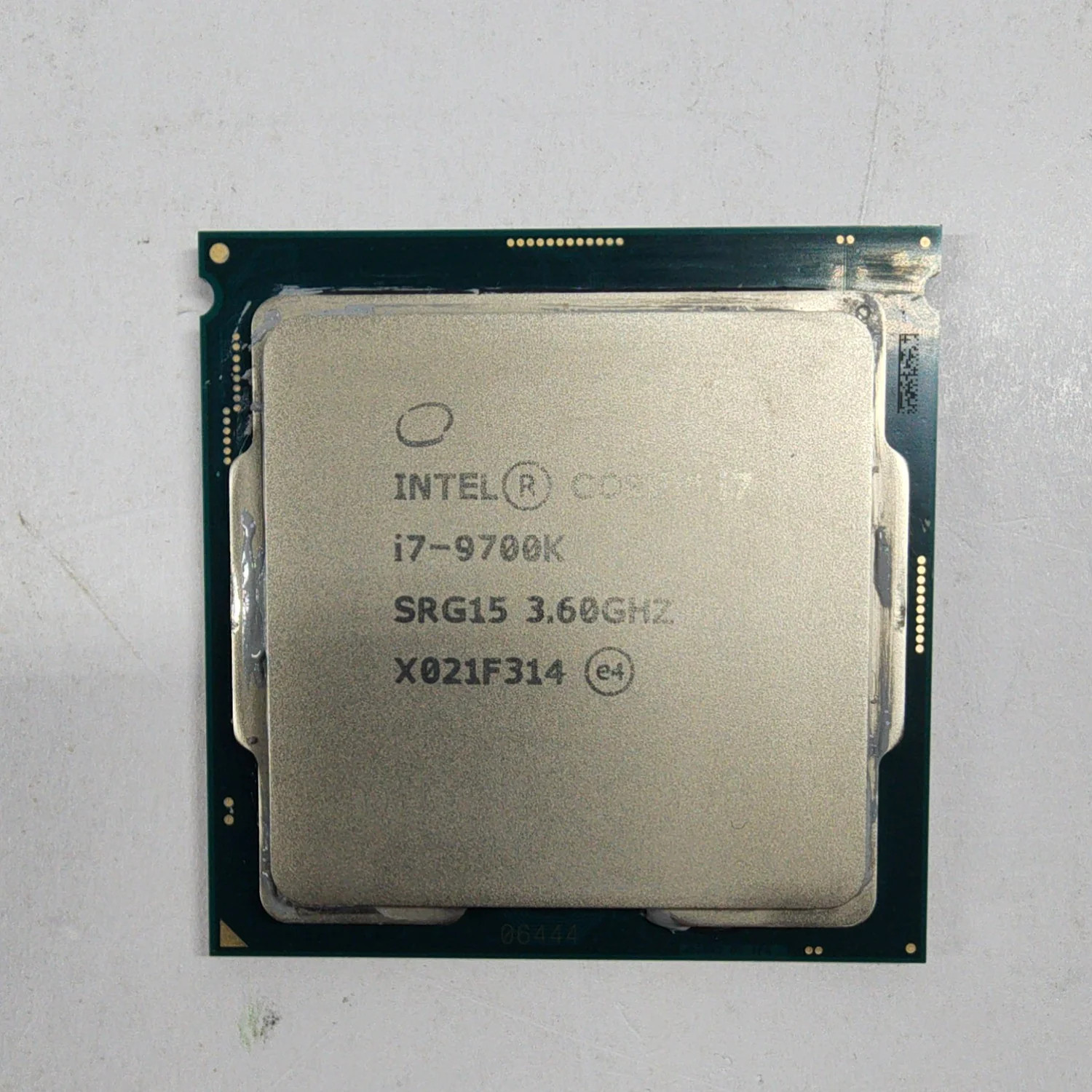 Intel Core i7-9700K 3.60GHz 8 Core SRG15 8 Thread LGA 1151