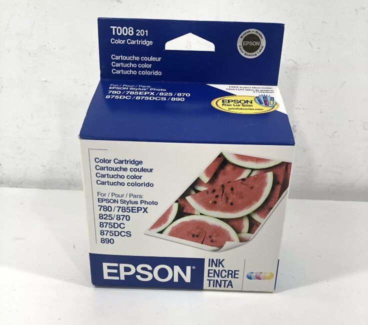 Epson T008 ~ Tri-Color Ink Cartridge T008201 ~New ~ EXP 2007-2008