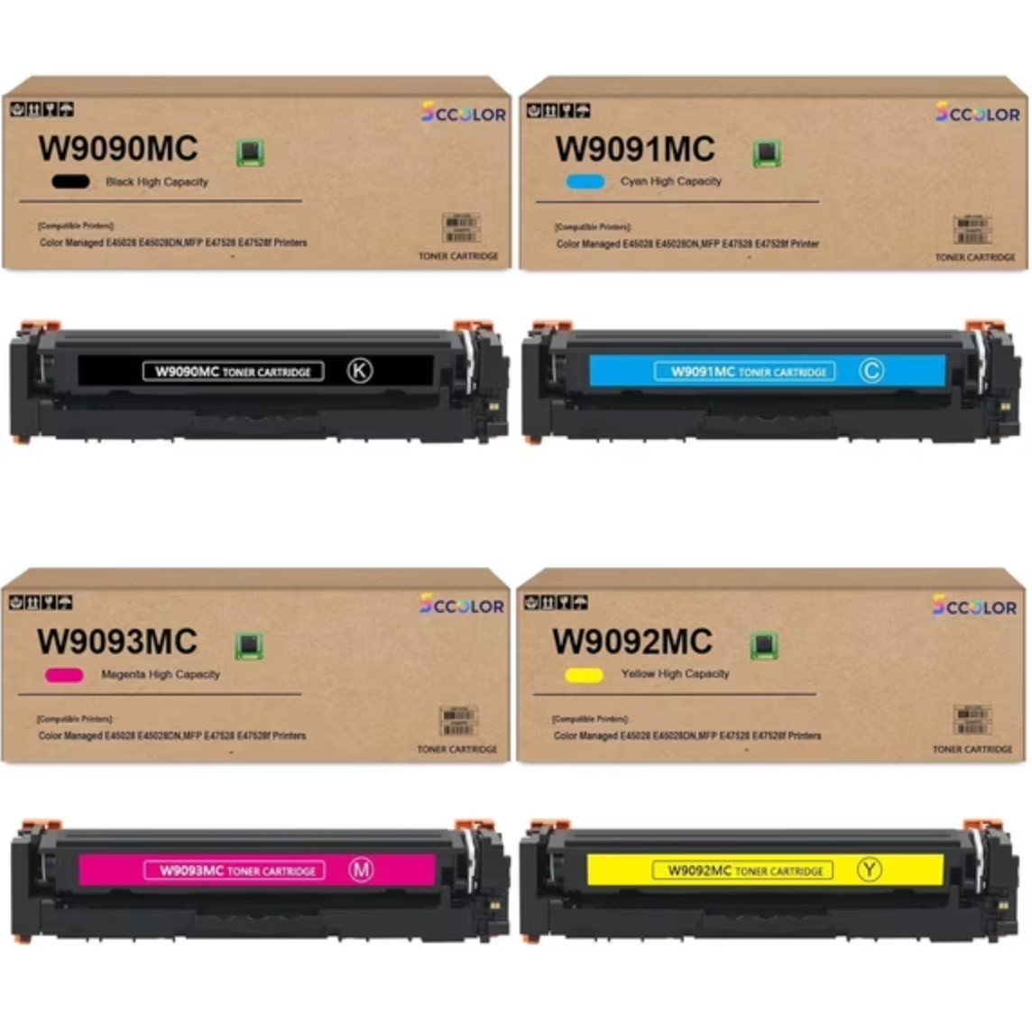 W9090MC Toner Cartridges for HP Color LaserJet Managed MFP E45028 E47528 Series