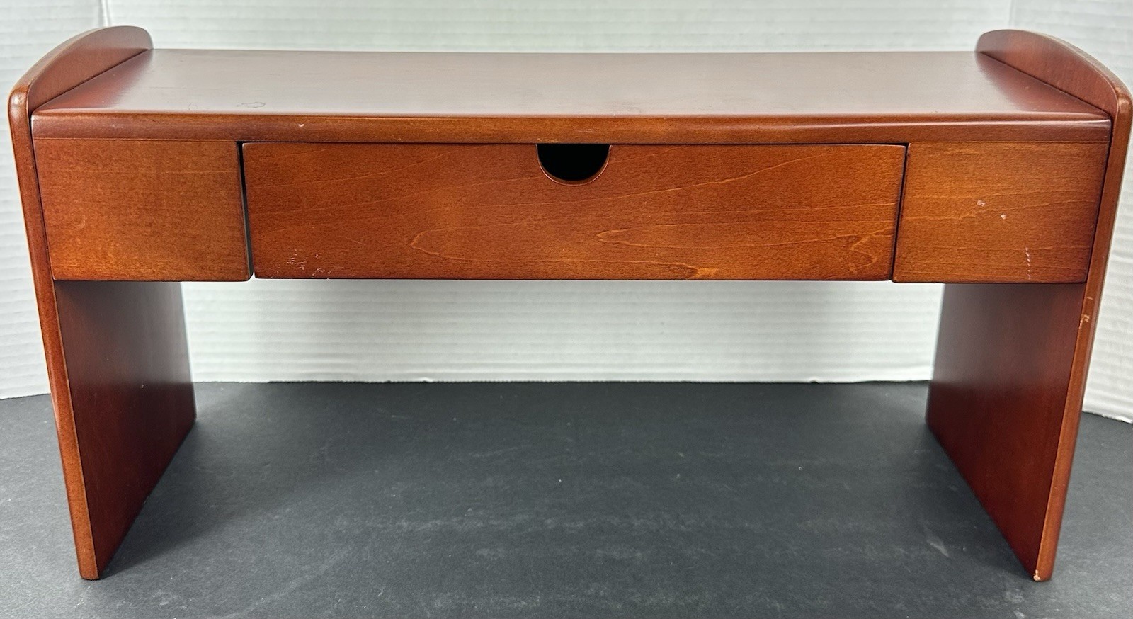 Vintage Desk, Rolodex Laptop Secretary, Cherry Wood 17 X 9 X 6 Used Replacement