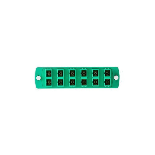 Leviton 5F100-2VC SDX Precision Molded Fiber Adapter Plate (GREEN)