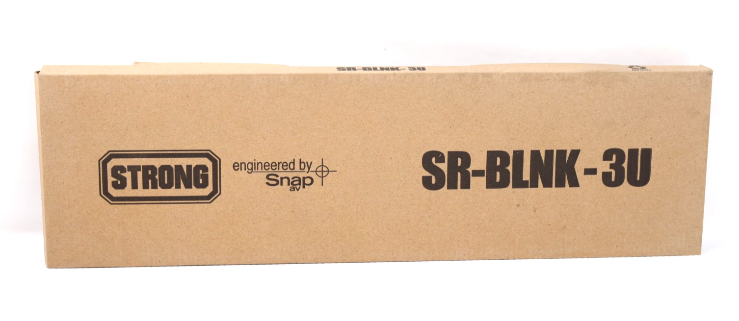Snap AV/ Strong Blank Panel SR-BLNK-3U For Middle Atlantic Racks etc w385