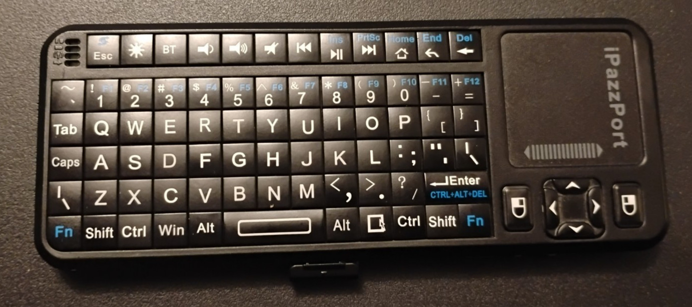 iPazzPort Mini Wireless Bluetooth Keyboard Touchpad Model KP-810-10BTT