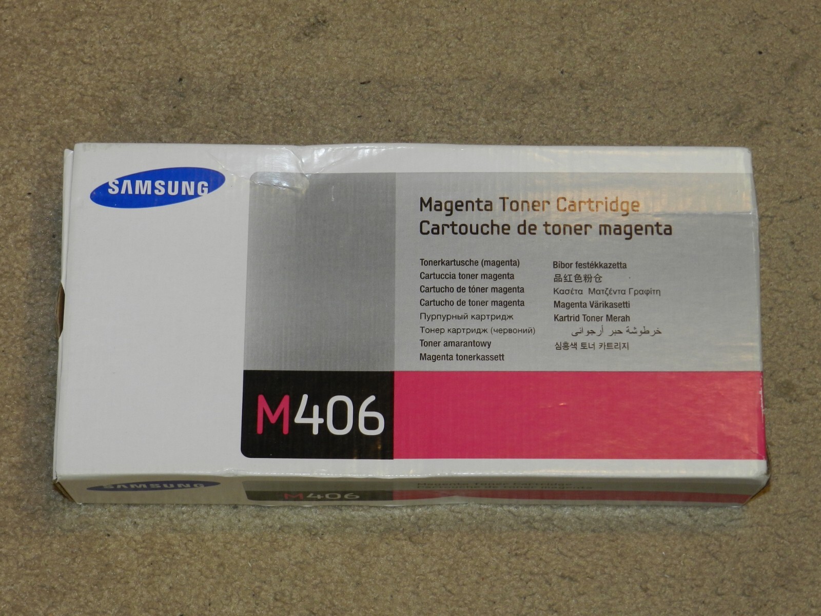 Samsung M406S Magenta Toner Cartridge CLT-M406S Genuine New Sealed Box