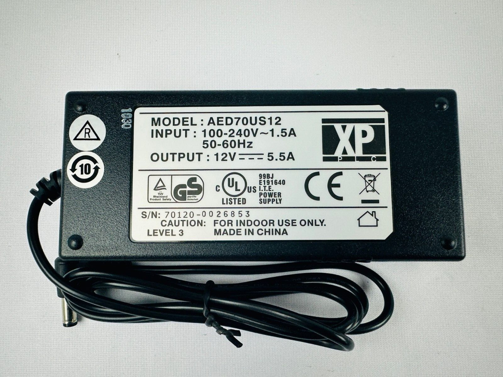 XP Power AED70US12 External Desktop Power Supply Adapter