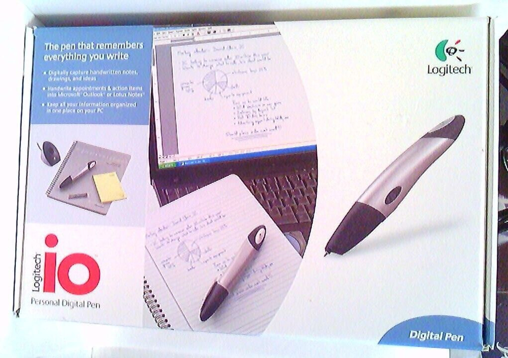 Logitech io~Personal Digital Pen~for PC~965102-0100~New~Open Box