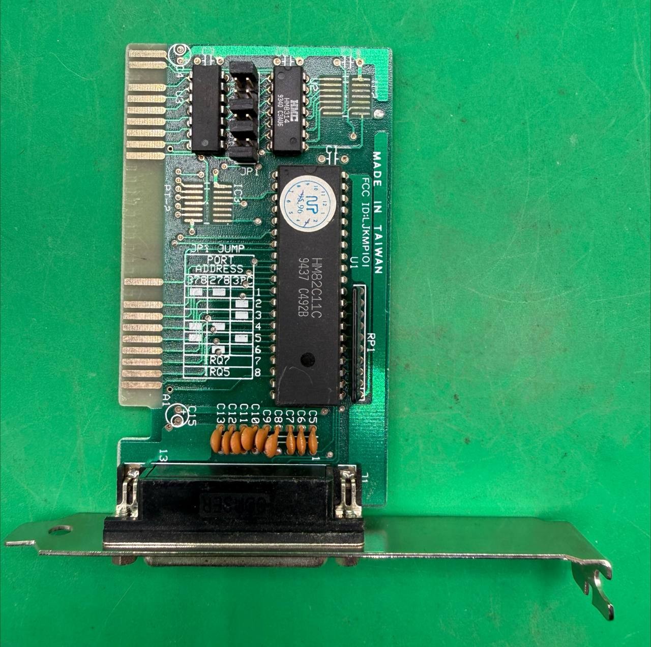 Vintage 8-Bit ISA Parallel Printer Port DB25 LPT Expansion Card TC