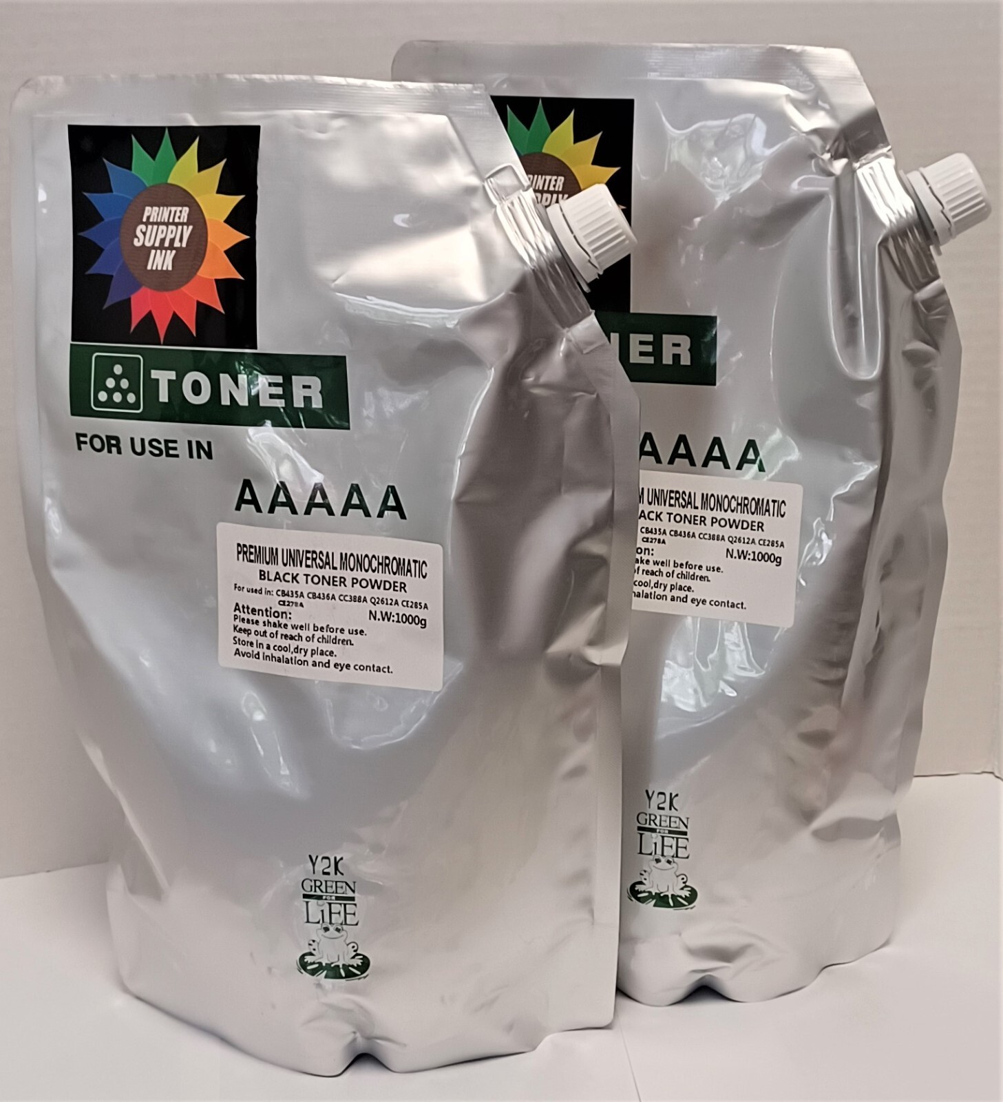 Bulk Black Powder Toner Refill Laserjet for Monocromatic UNIVERSAL HP Canon 2kg