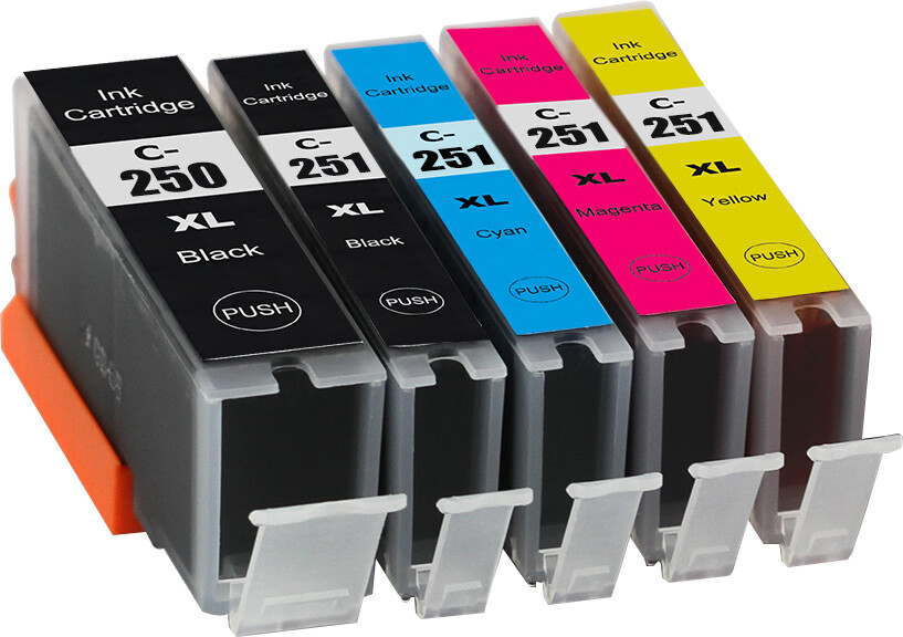 PGI-250XL CLI-251XL Printer Ink Cartridges for use in Canon MX920 MX922 MX722