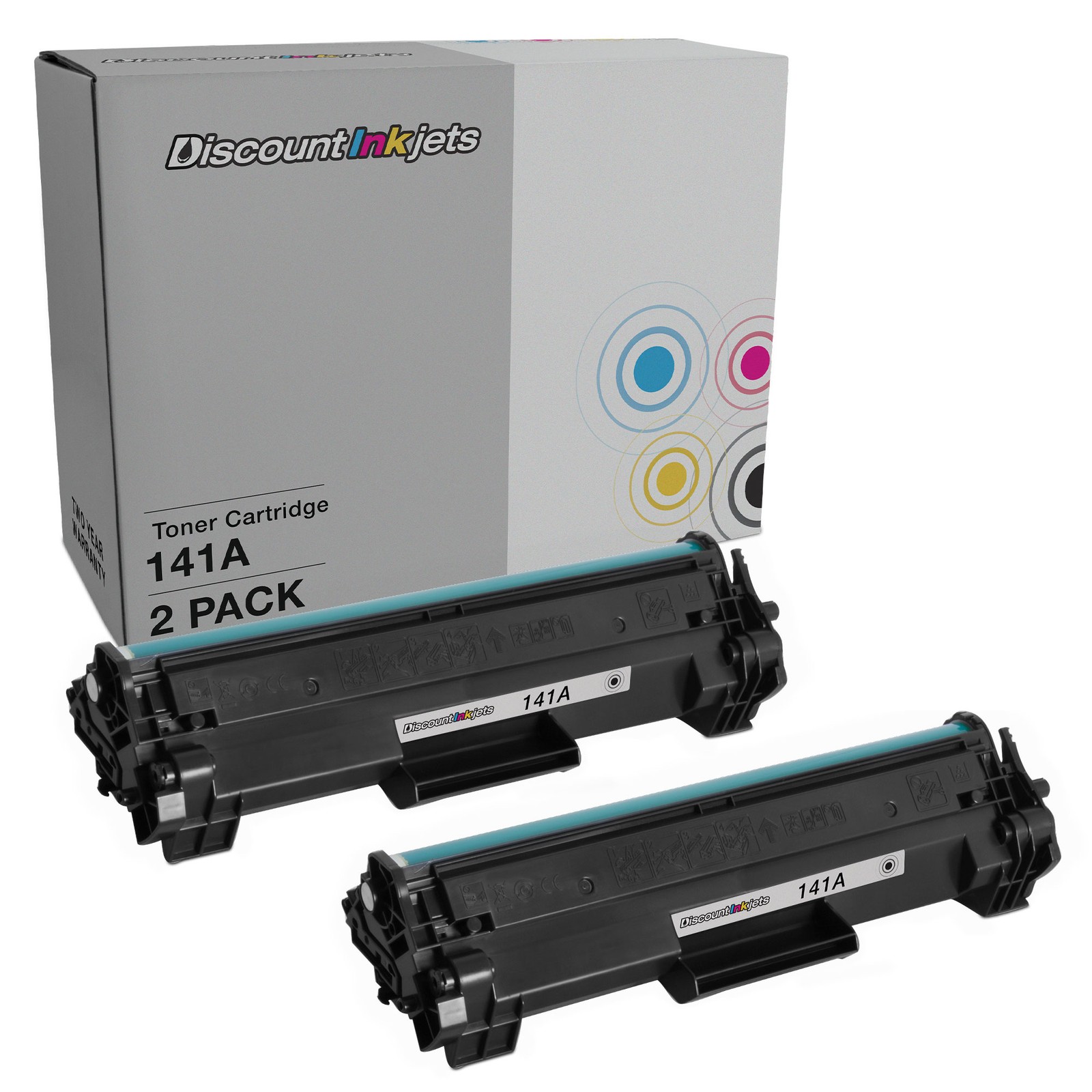 DI Toner Cartridge Replacement Compatible HP 141A Black (2-Pack)