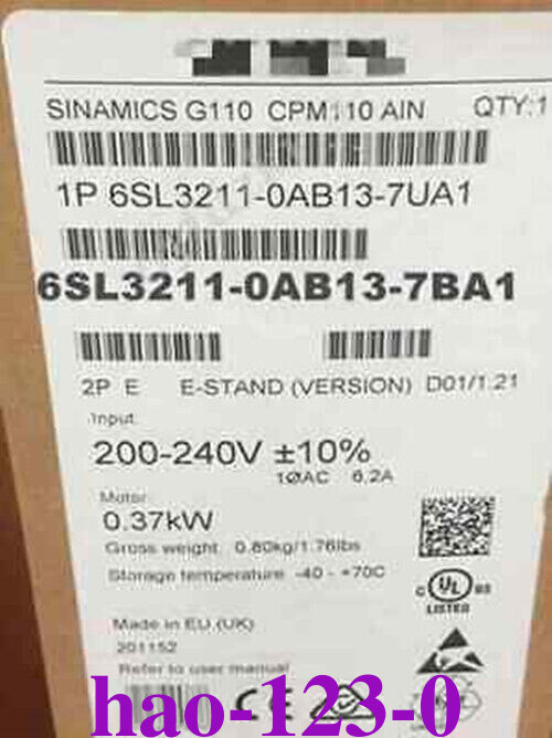 Siemens 6SL3211-0AB13-7BA1 Inverter In Box 1 Year Warranty(UPS/FedEx) NEW