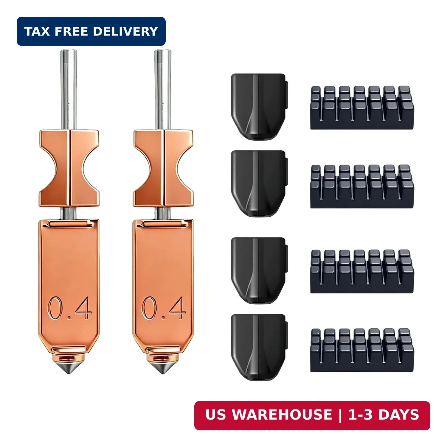 Upgraded AD5X Hotend Nozzle Kit for Flashforge, 2PCS 0.4mm All-Metal Hardened St