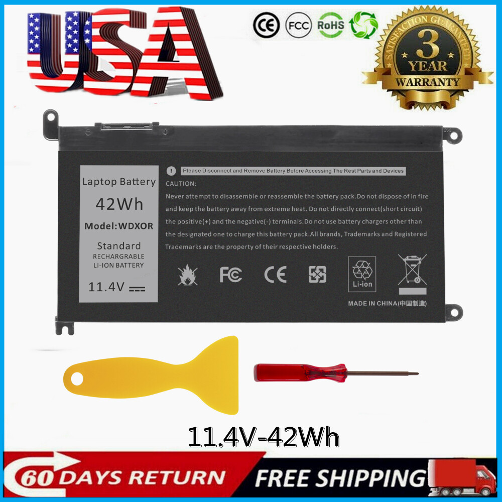 WDX0R Battery For Dell Inspiron 15 5000 5565 5567 5568 5578 P58F P66F P75F P69G