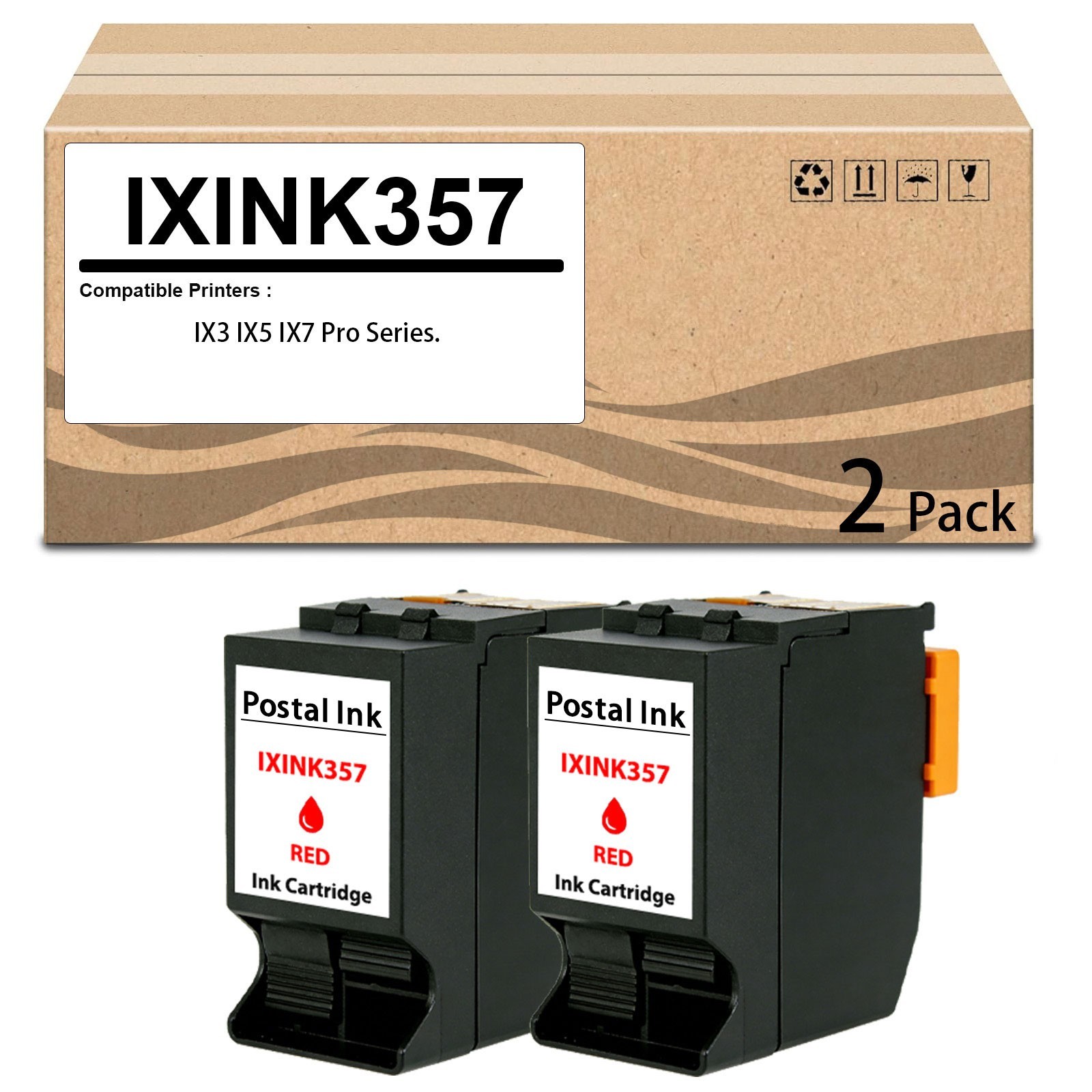 2PK IXINK357 Ink Cartridge Compatible for IX-3 IX-5 IX-7 Pro Series