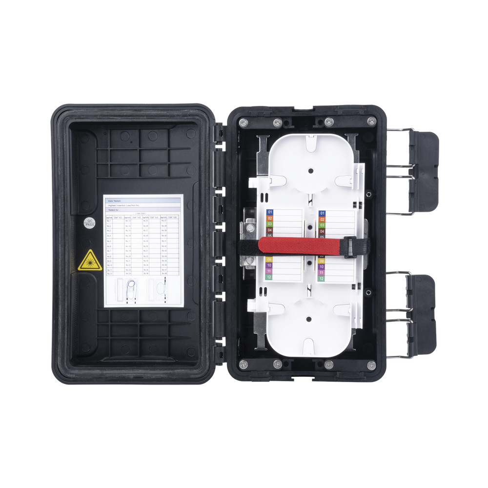 Fiberhome FDP420F Serial Fiber Distribution Box, 96 Splices, IP65, Black Color