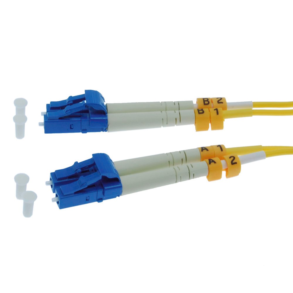 20 Meter LC/LC Single-Mode Duplex Fiber Optic Cable 9/125 Yellow, Networking