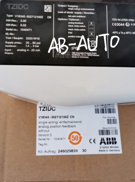 V18345-302712100Z New Positioner