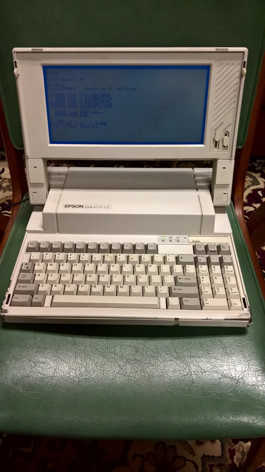 Vintage Epson Equity LT Q150 Laptop Computer ~ Tested Working