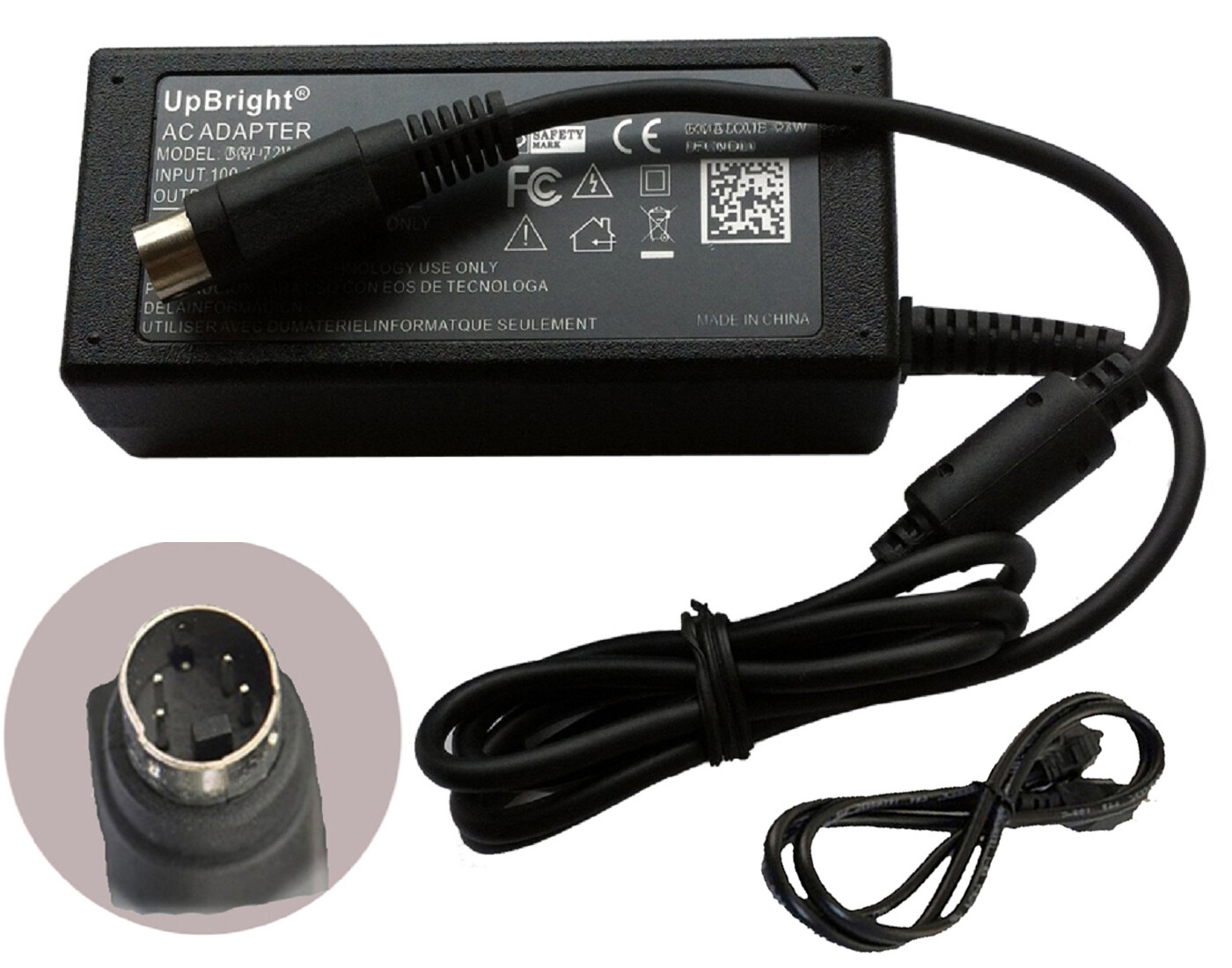 4-Pin AC Adapter For Buffalo HD-HC250U2 DriveStation SATA HDD HD DC Power Supply