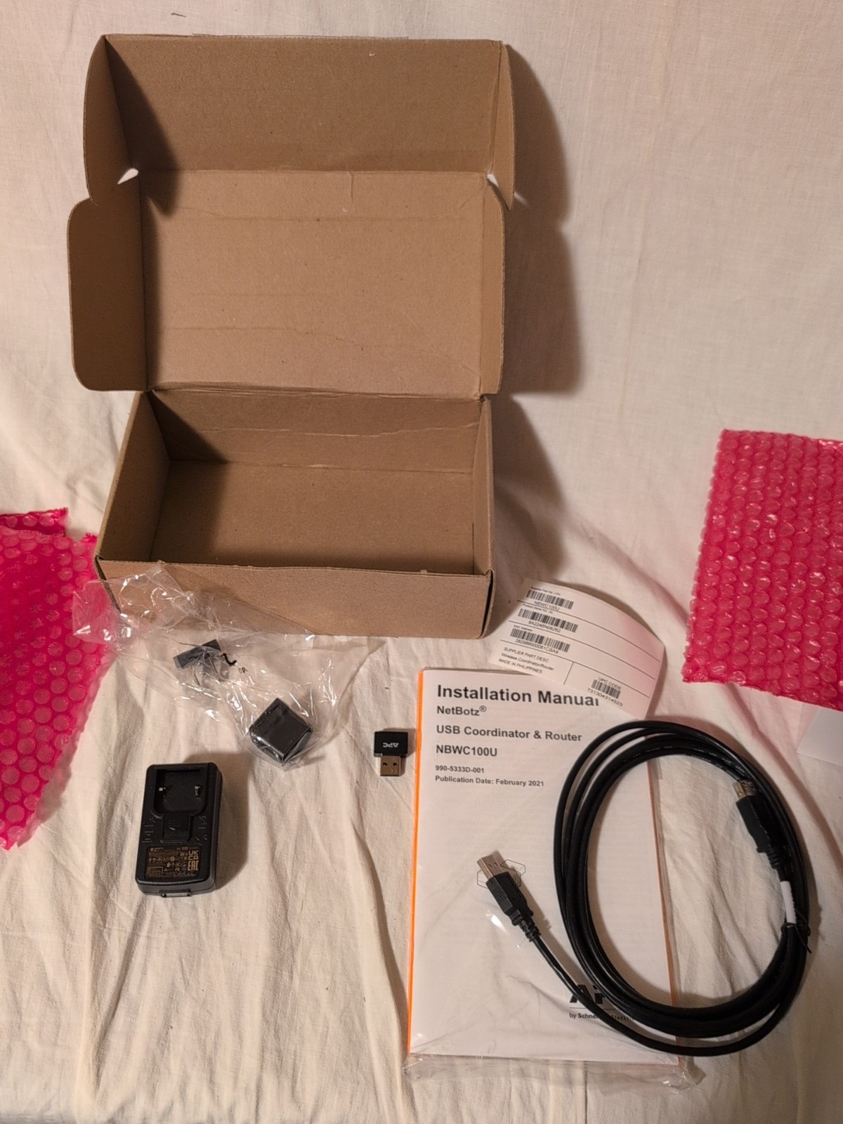 APC NetBotz NBWC100U USB Coordinator & Router w/ Cable & Manual – New Open Box