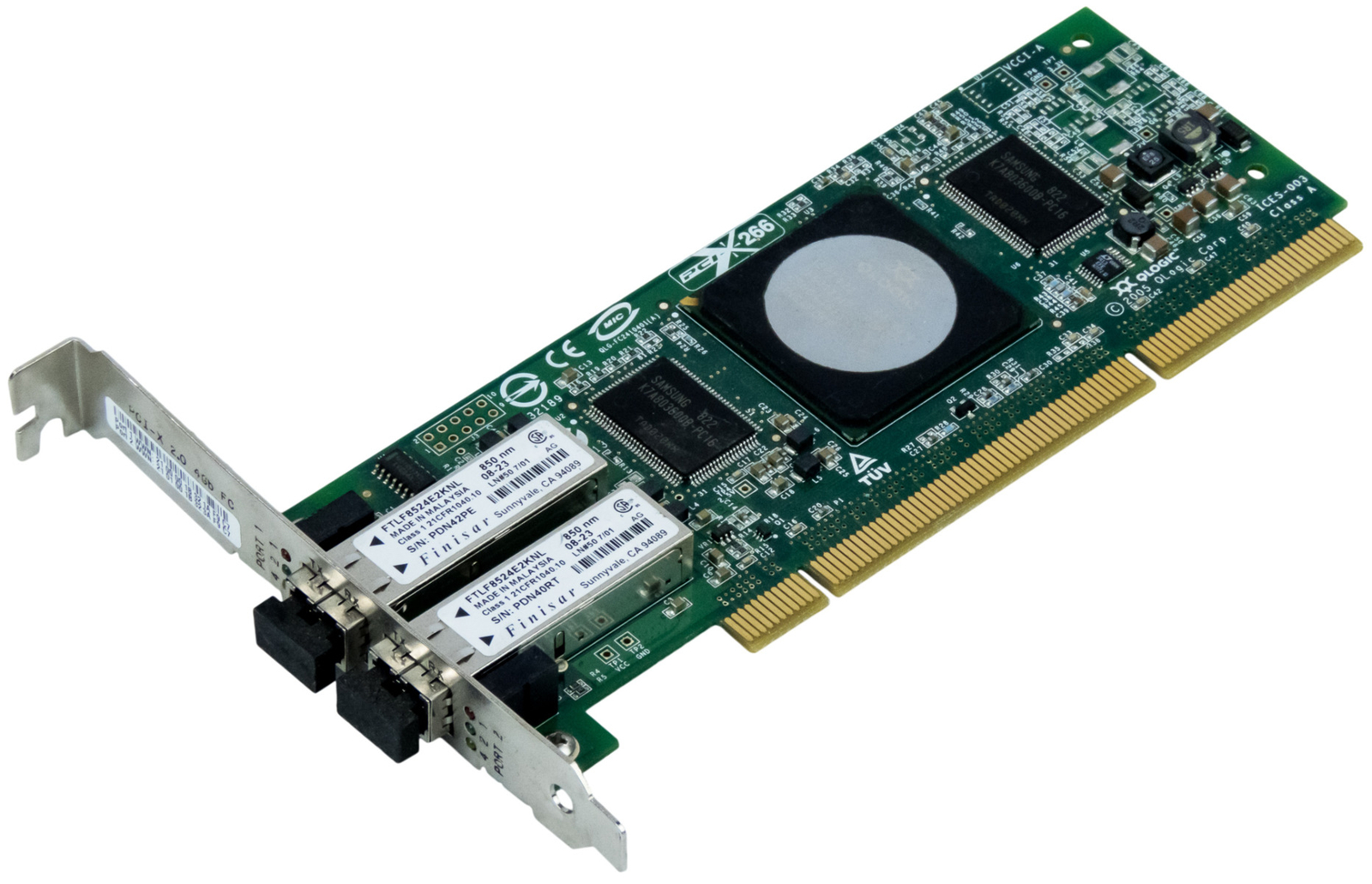 Network Cards IBM 39M6019 QLA2462-IBMX FC 4GB Dual Port PCI-X
