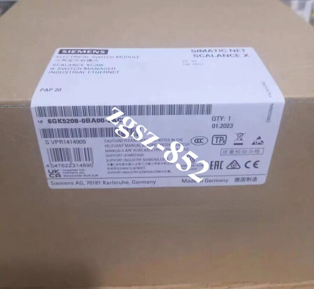 6GK5208-0BA00-2AC2 SIEMENS Switch Module SIEMENS Brand New Shipping FedEx or DHL