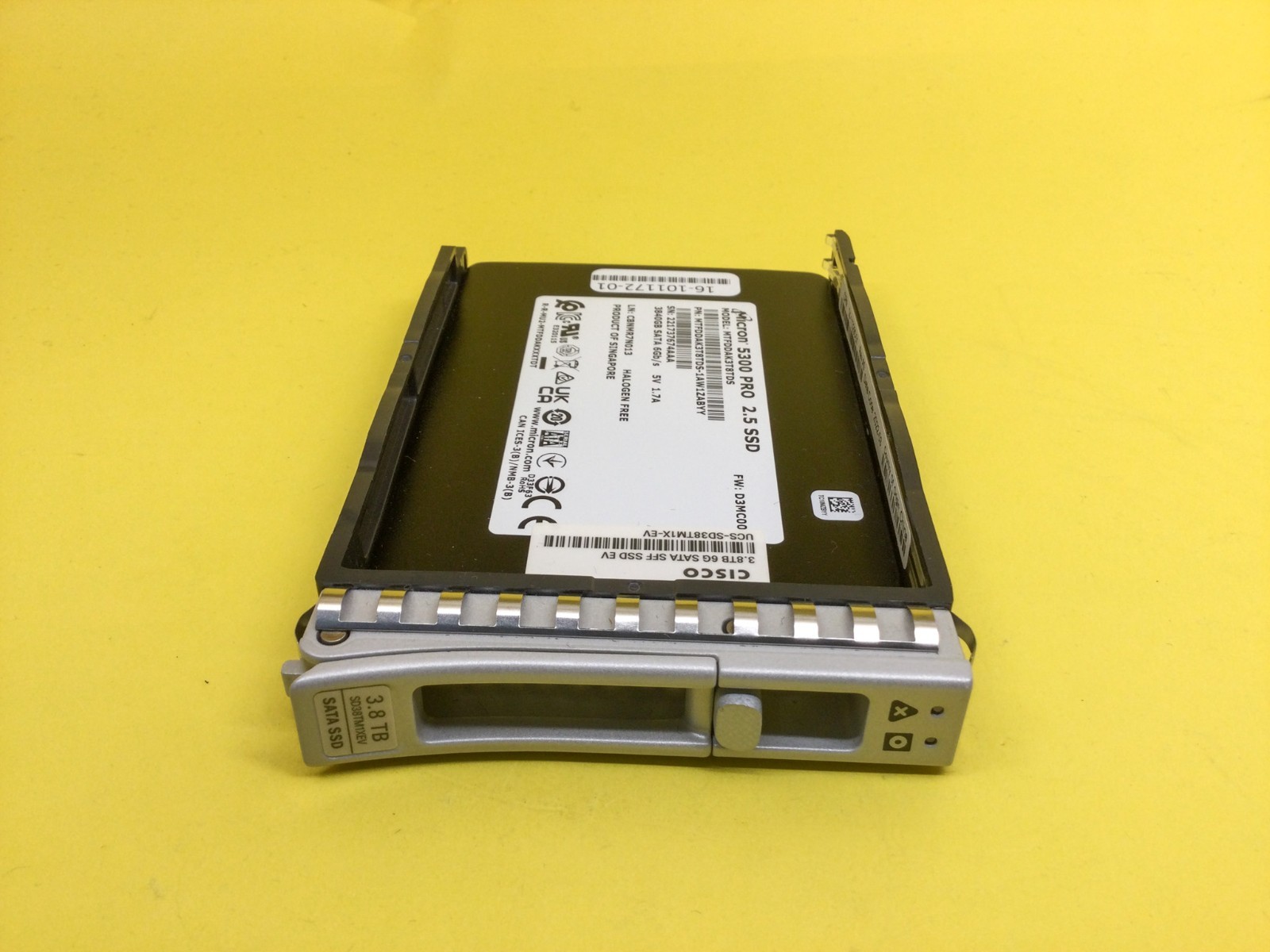 UCS-SD38TM1X-EV Cisco Enterprise Value 3.84TB SATA 6Gb/s 2.5" SSD 16-101172-01