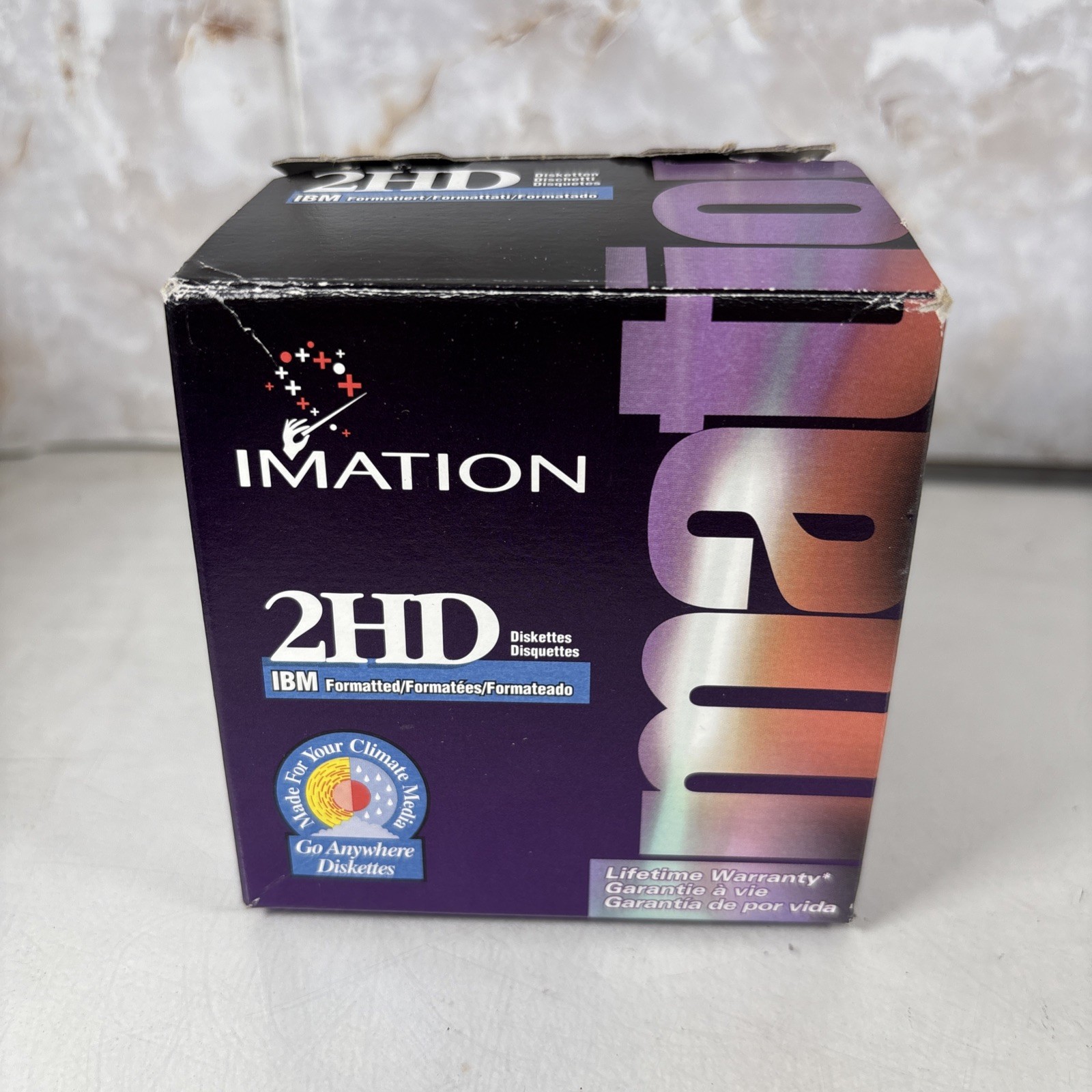 Imation 2HD Diskettes IBM Formatted Go Anywhere Floppy Disk (New) 25 Pack