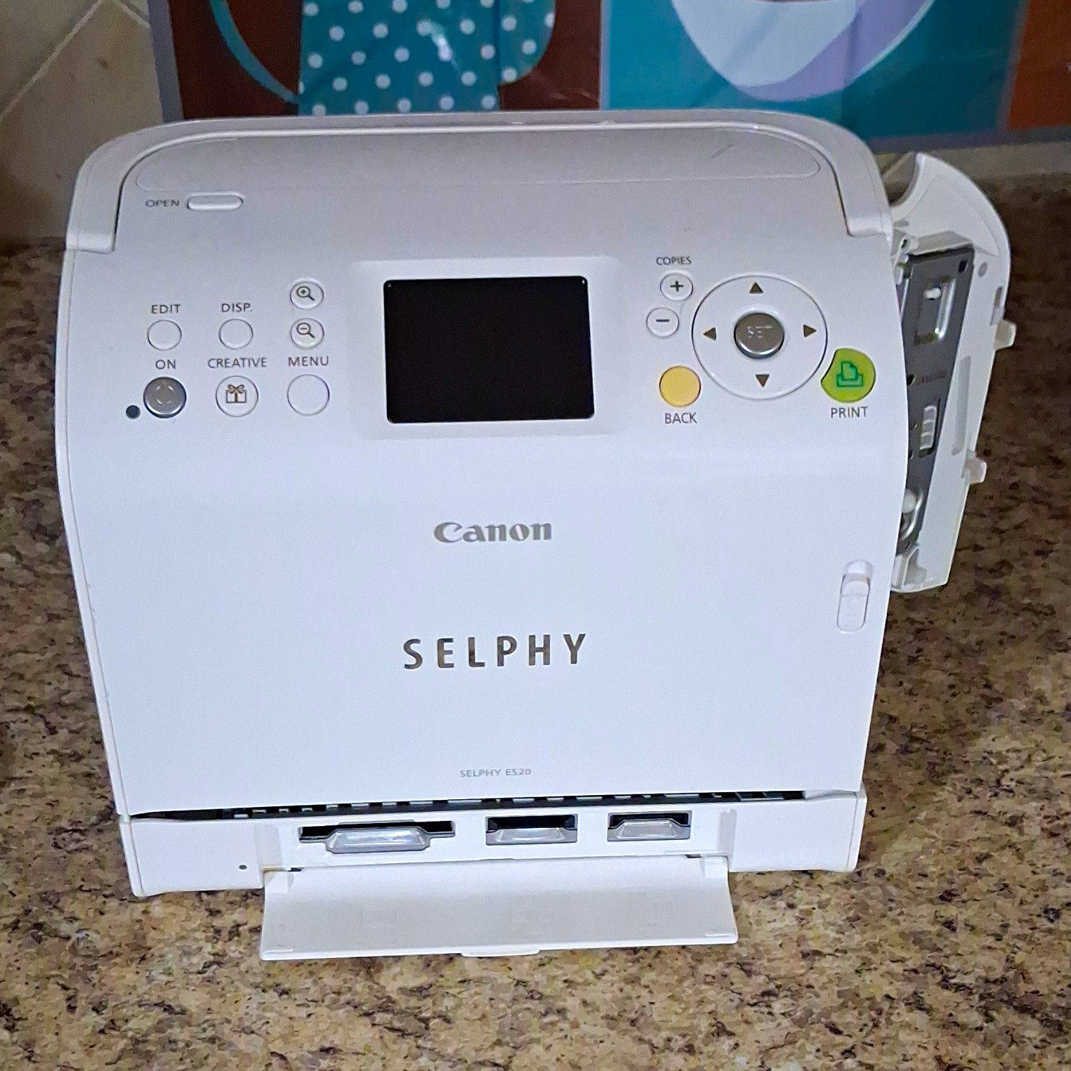 Canon SELPHY ES20 Portable Color Dye-Sub Photo Printer USB 300x300 White